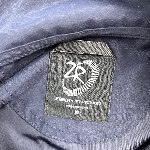 Zero Restriction Golf Jacket Windbreaker Adult Medium Navy Blue 1/4 Zip Outdoor - Picture 6 of 11
